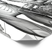 Volwassen Kleurend Alien 3D Poster (Hoek)