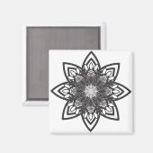 Volwassen kleuring: Mandala magneet (Voorkant / Achterkant)