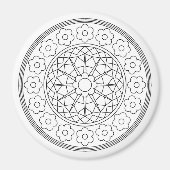 Volwassen kleurstof bloemenmagneet magneet (Voorkant)