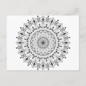 Volwassen kleurstof DIY mandala zedele doodbloem Briefkaart (Voorkant)