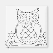 Volwassen kleuruil magneet (Voorkant)