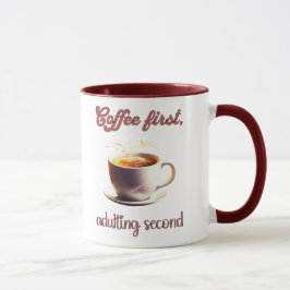 Volwassen koffie mok