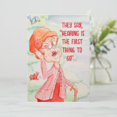 VOLWASSEN LEEFTIJD VERJAARDAG WENSKAART BEDANKKAART (Staand voorkant)