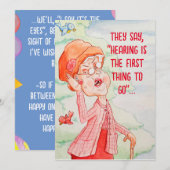 VOLWASSEN LEEFTIJD VERJAARDAG WENSKAART BEDANKKAART (Voorkant / Achterkant)