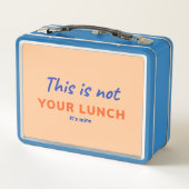Volwassen lunchbox met grappig citaat (Achterkant)