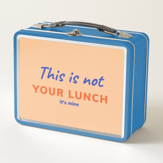 Volwassen lunchbox met grappig citaat (Voorkant)