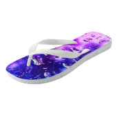 Volwassen Mannen/vrouwen, brede riem, diepe Paarse Teenslippers (Schuin)