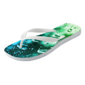 Volwassen Mannen/vrouwen, brede riem, seafoamregen Teenslippers (Schuin)