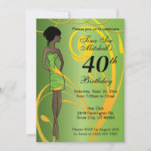 Volwassen meisje verjaardagsfeestje | DIY Age - Gr Kaart (Voorkant)