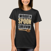 Volwassen mens en Sarcastische Wooden Spoon Surviv T-shirt (Voorkant)