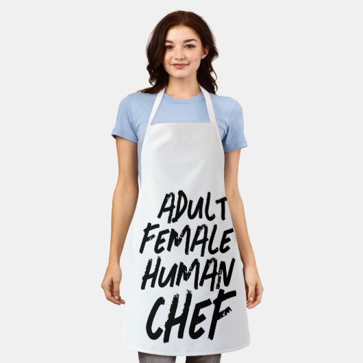 VOLWASSEN MENS VROUW CHEF All-Over Print Schort (Gedragen)