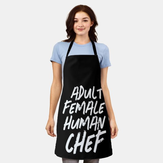 VOLWASSEN MENS VROUW CHEF All-Over Print Schort (Gedragen)