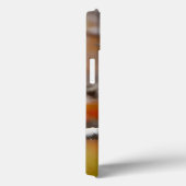 Volwassen met zwarte capuchon in de sneeuw Case-Mate iPhone case (Achterkant / Rechts)