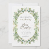 Volwassen mijlpaal verjaardagsuitnodiging voor elk kaart (Voorkant)