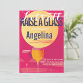 Volwassen minimalistische verjaardagsuitnodiging o kaart (Staand voorkant)