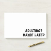 Volwassen misschien later post-it® notes (Op bureau)