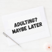 Volwassen misschien later rechthoekige sticker (Envelop)