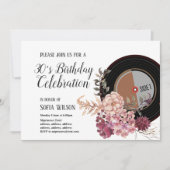 volwassen muziek, uitnodiging verjaardagsfeest (Voorkant)