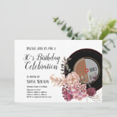 volwassen muziek, uitnodiging verjaardagsfeest (Staand voorkant)