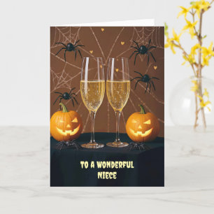 Volwassen nichtje Halloween Schattige Funny Champa Kaart
