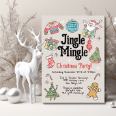 Volwassen of Kinder Retro Doodle Kerstfeest Kaart