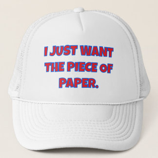 VOLWASSEN ONDERWIJS TRUCKER HAT "wil gewoon een di Pet