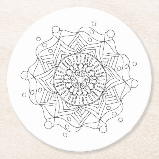 Volwassen Onderzetters papier met Mandala Art