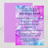 Volwassen prom van 80 jaar kaart (Voorkant / Achterkant)