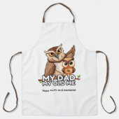 Volwassen Schort: Mijn vader Mijn oude ik (wit) Schort (Voorkant)