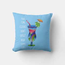 Volwassen Sippy Cup (blauw), Schattige zwembad Buitenkussen