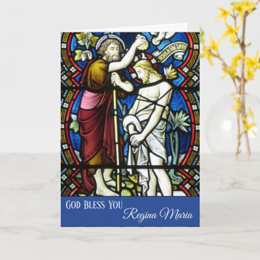 Volwassen slaafs van Jezus door John de Baptist Kaart (Gele Bloem)