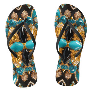 Volwassen slanke bandjes met Bahama's kleuren Teenslippers