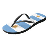 Volwassen slanke bandjes met de vlag van Argentini Teenslippers (Schuin)