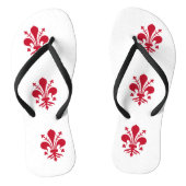 Volwassen slanke bandjes met de vlag van Florence Teenslippers (Voetbed)