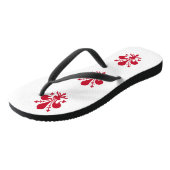 Volwassen slanke bandjes met de vlag van Florence Teenslippers (Schuin)