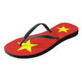 Volwassen slanke bandjes met de vlag van Vietnam Teenslippers (Schuin)