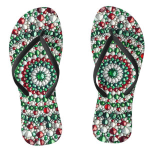 Volwassen slanke bandjes met Italiaanse kleuren Teenslippers