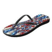 Volwassen slanke bandjes met Nederlandse kleuren Teenslippers (Schuin)