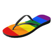 Volwassen slanke bandjes met Pride Flag van LGBT Teenslippers (Schuin)