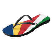 Volwassen slanke bandjes met Seychellen kleuren Teenslippers (Schuin)