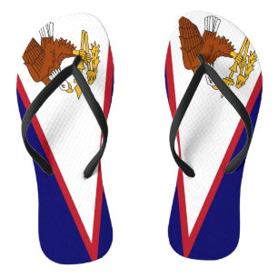 Volwassen slanke bandjes met vlag van Amerikaans-S Teenslippers