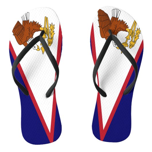 Volwassen slanke bandjes met vlag van Amerikaans-S Teenslippers (Voetbed)