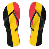 Volwassen slanke bandjes met vlag van België Teenslippers (Voetbed)
