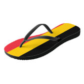 Volwassen slanke bandjes met vlag van België Teenslippers (Schuin)