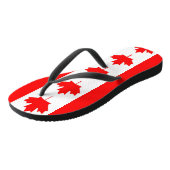 Volwassen slanke bandjes met vlag van Canada Teenslippers (Schuin)