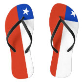 Volwassen slanke bandjes met vlag van Chili Teenslippers (Voetbed)