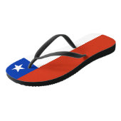 Volwassen slanke bandjes met vlag van Chili Teenslippers (Schuin)