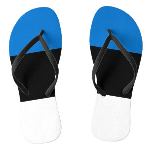 Volwassen slanke bandjes met vlag van Estland Teenslippers