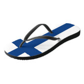 Volwassen slanke bandjes met vlag van Finland Teenslippers (Schuin)