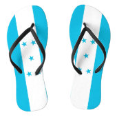 Volwassen slanke bandjes met vlag van Honduras Teenslippers (Voetbed)